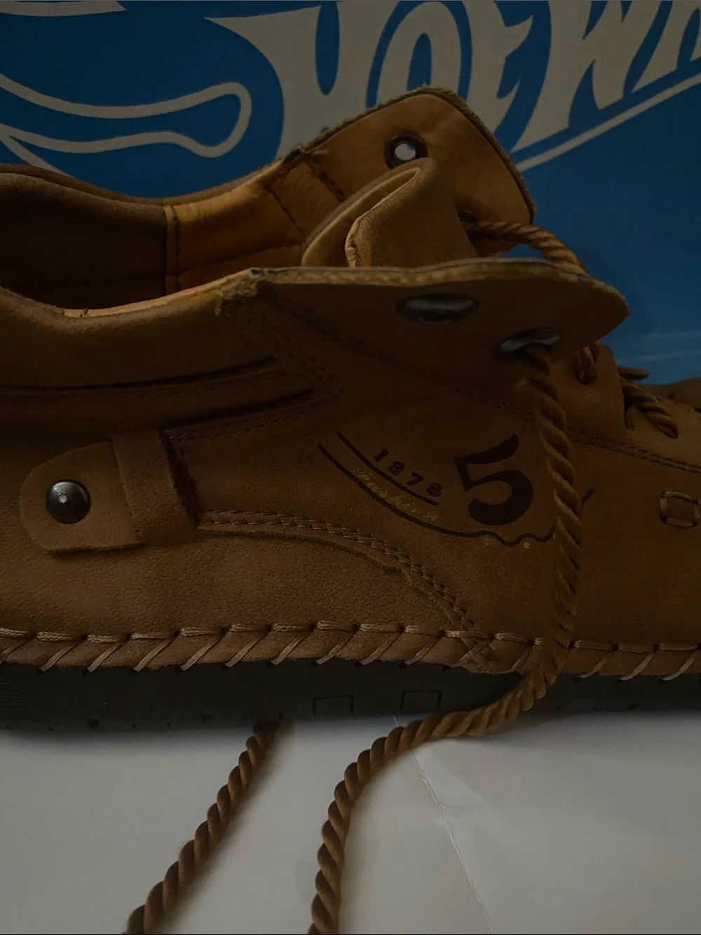 Nikon Brown Leather Chukka Boots with Rope Laces